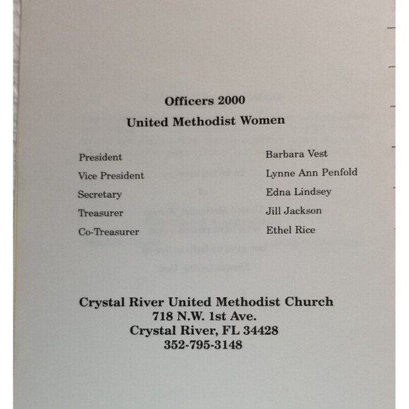 Church Cookbook Methodist Morsels II Spiral Paperback Crystal River Florida - Picture 4 of 5